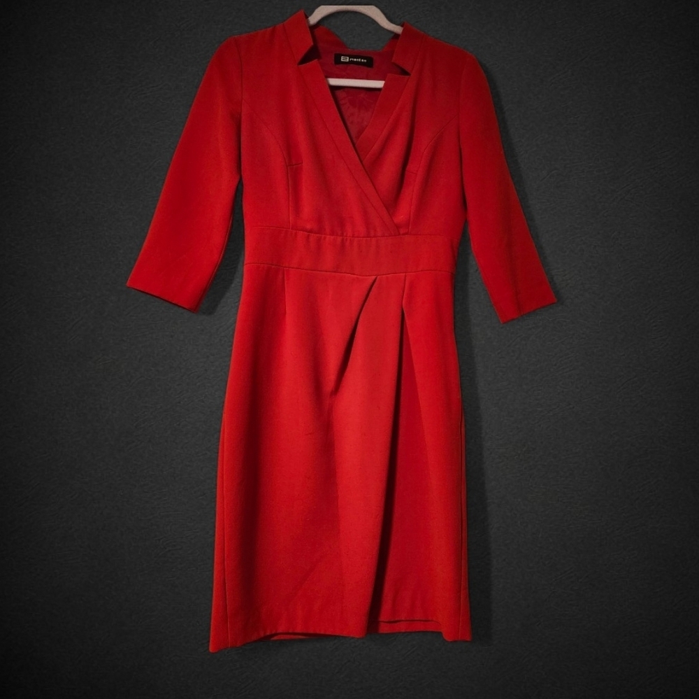 Rock With The Elegant Red Wrap Dress